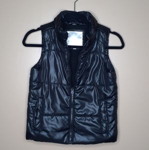 Girls Justice Black Puffer Vest 8/10